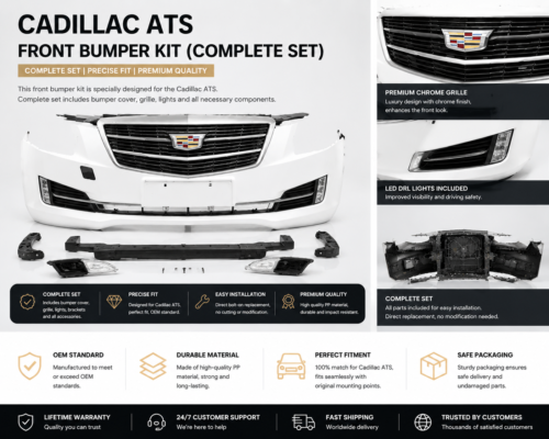 Cadillac ATS Front Nose Assembly With Pair Headlights