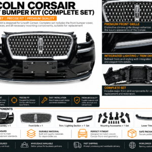 Codex 图像 2026年9月11日 16_06_30 Lincoln Corsair Front Bumper Kit Complete Set with Grille & Trim Assembly