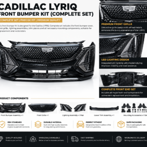 Codex 图像 2026年9月11日 16_33_31 Cadillac LYRIQ Front Bumper Assembly Complete Set