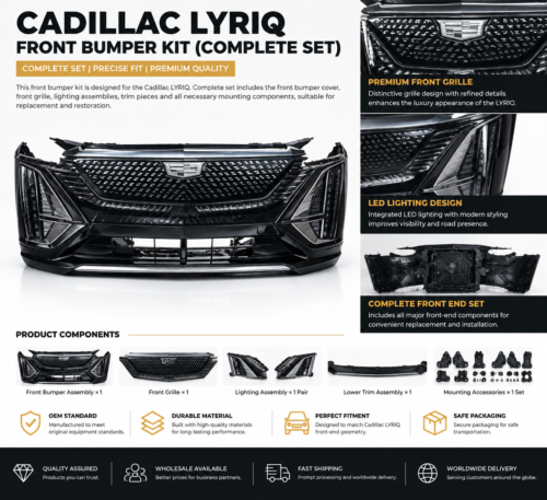 Cadillac LYRIQ Front Bumper Assembly Complete Set