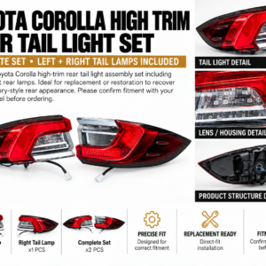 Codex 图像 2026年9月24日 15_50_00 Toyota Corolla Rear Tail Light Assembly Set