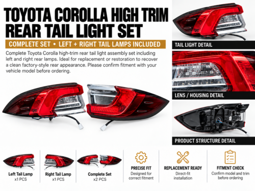 Codex 图像 2026年9月24日 15_50_00 Toyota Corolla Rear Tail Light Assembly Set