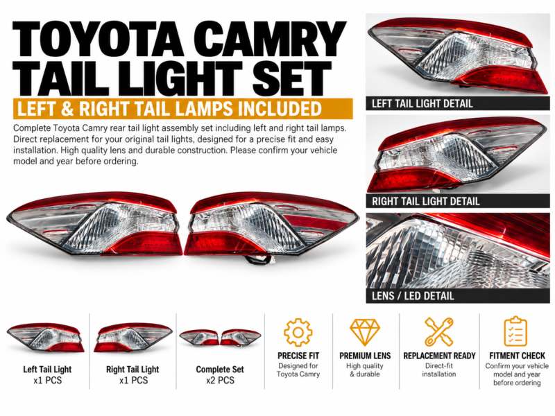 Codex 图像 2026年9月24日 16_49_07 Toyota Camry Rear Tail Light Assembly