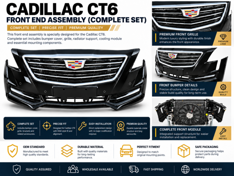 Codex 图像 2026年9月8日 13_06_33 Cadillac CT6 Front Bumper Assembly with Headlights