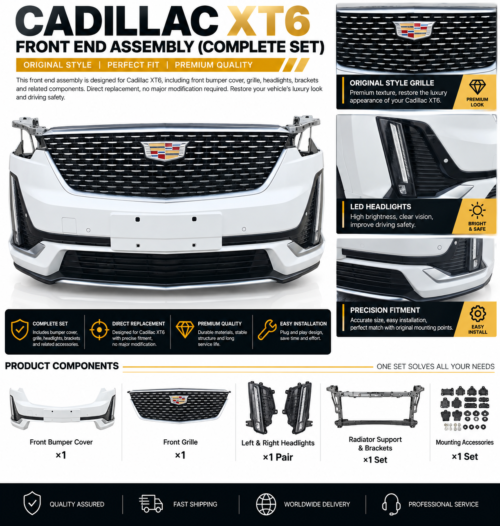 Codex 图像 2026年9月9日 11_39_10 Cadillac XT6 Front Bumper Assembly with Headlights