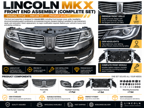 Codex 图像 2026年9月9日 16_01_41 Lincoln MKX Front End Assembly Complete Set with Headlights